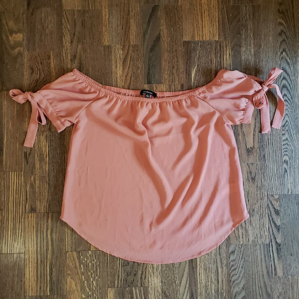 Pink off the shoulder top
